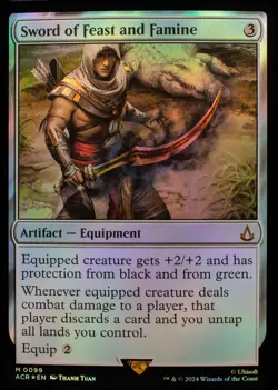 MTG - Assassin’s Creed - Sword of Feast and Famine - Foil - Image 1