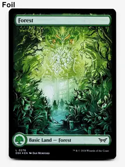 10 pcs FOIL Full Art Forest (276) - Duskmourn - MtG - Image 1