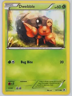 Dwebble 13/113 Pokemon - Black and White Legendary Treasures MP - Image 1