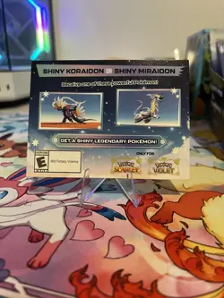 Pokemon Scarlet And Violet Serial Code Shiny Koraidon or Miraidon UNSCRATCHED! - Image 1