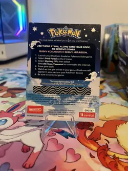 Pokemon Scarlet And Violet Serial Code Shiny Koraidon or Miraidon UNSCRATCHED! - Image 2