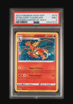 Pokemon PSA 9 Special Delivery Charizard SWSH075 Sword & Shield Promo 2022 - Image 3
