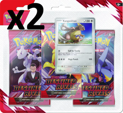 Destined Rivals 3 Pack Blister - LOT OF 2 - Pokemon TCG: Scarlet & Violet SEALED - Image 1