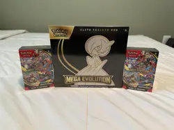Pokemon Mega Evolution ETB + 2 Booster Bundles Set - Image 1