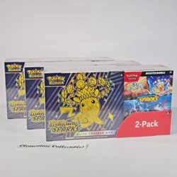 3x Surging Sparks ETB & Booster Bundle Costco Set - LOT OF 3 - Pokemon - SEALED - Image 1