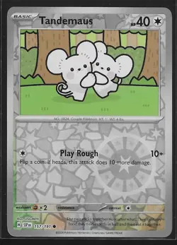 Pokemon Near Mint Surging Sparks Reverse Holo Tandemaus 157/191 - Image 1