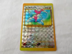 Pokemon Holo Prism Vending Sticker Neo Genesis Porigon Porygon + Porygon 2 - Image 1