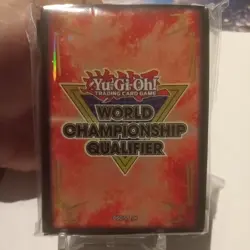 Yu-Gi-Oh! WCQ Sleeves 2025 World Championship Qualifier Sealed! 80 Sleeves Red - Image 1