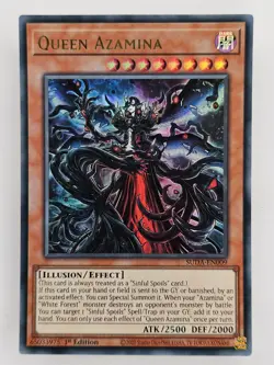 Yu Gi Oh - SUDA-EN009 Queen Azamina - Ultra Rare - Image 1