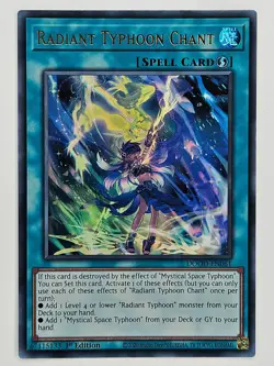 Yu Gi Oh - DOOD-EN061 Radiant Typhoon Chant - Ultra Rare - Image 1