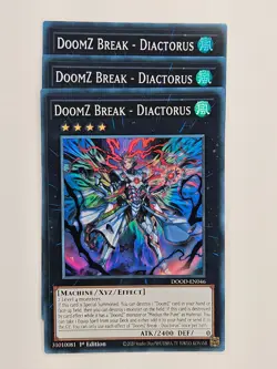 Yu Gi Oh - 3x DOOD-EN046 DoomZ Break - Diactorus - Super Rare - Image 1