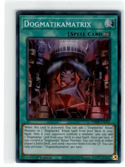 Yu-Gi-Oh! Dogmatikamatrix Super Rare PHHY-EN055 Lightly Played 1st Edition - Image 1