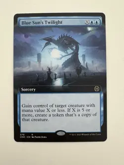 Blue Sun’s Twilight Borderless MTG Magic the Gathering Card NM Near Mint ONE - Image 1