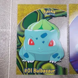 2000 Topps Pokemon TV Animation Series 2 #PC2 Bulbasaur PC4 Squirtle Clear Card - Image 2