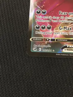 Gengar VMAX 157/264 Fusion Strike Full Art Ultra Rare Holo Pokemon Card - Image 3