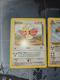 Fearow 36/64 & Spearow 62/64 Jungle 2 Card Lot Pokemon 1999 - Image 3