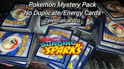 Surging Sparks 10-Card Pokemon Mystery Pack English Near Mint Holo No Duplicates - Image 1
