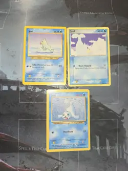 Seel 3 Card Lot Pokemon Neo Destiny, Base Set 2, Fire Red - Image 1