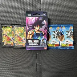 Dragon Ball Super card game 1 starter deck 4 booster packs Anime CCG TCG - Image 1
