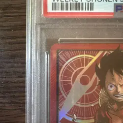 One Piece Card Luffy 2023 PSA 10 #001 Weekly Shonen Jump JAN Promo - Image 3