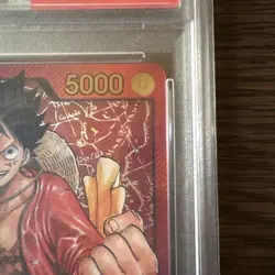 One Piece Card Luffy 2023 PSA 10 #001 Weekly Shonen Jump JAN Promo - Image 4
