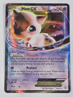 Pokemon 2012 TCG Mew EX Ultra Rare Holo Card 46/124 Dragons Exalted - MP - Image 1