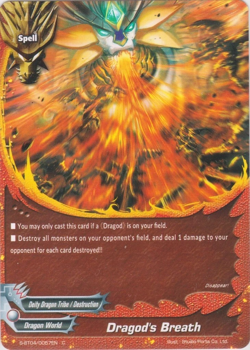Bushiroad Future Card Buddyfight Dragod's Breath S-BT04/0057EN C Dragon World - Image 1