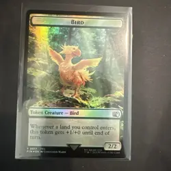 Bird (0017) | Wizard (0015) Double-Sided Token - Foil - MTG: Final Fantasy - FIN - Image 1