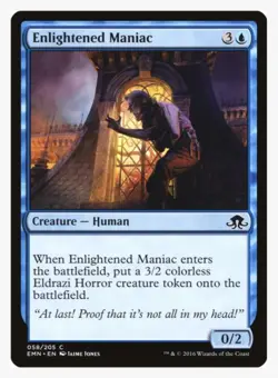 Enlightened Maniac MTG EMN LP | Pauper EDH Blink ETB Eldrazi Horror Token - Image 1