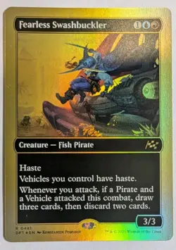 Fearless Swashbuckler (First-Place Foil) Aetherdrift Foil - MTG RARE - Image 1