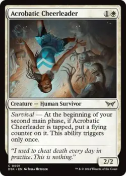 Acrobatic Cheerleader Duskmourn: House of Horror [MTG] 1 - Image 1