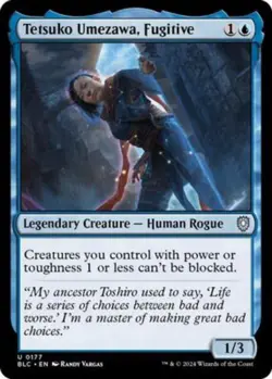 Tetsuko Umezawa, Fugitive Commander: Bloomburrow [MTG] 177 - Image 1