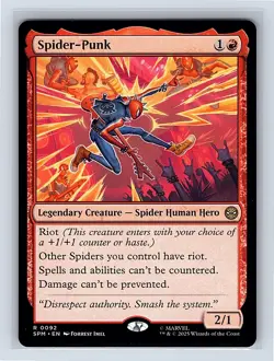 Spider-Punk #92 Regular Rare MTG 2025 Marvel's Spider-Man (SPM) - Image 1