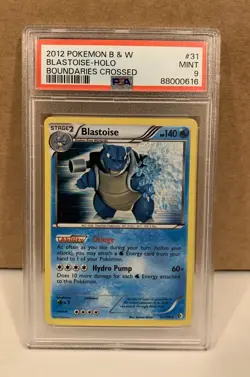 Pokemon TCG Blastoise Holo 2012 Boundaries Crossed 31/149 PSA 9 - Image 3