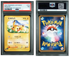 Pikachu PSA7 First Basic Expansion Pack 016/128 Pokemon Card - Image 1