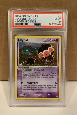 Pokemon TCG Claydol 2004 EX Hidden Legends 2/101 Holo Rare PSA 9 - Image 3