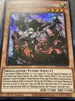 2x Blazing Cartesia, The Virtuous | MP23-EN162 | Prismatic Secret Rare | YuGiOh! - Image 4