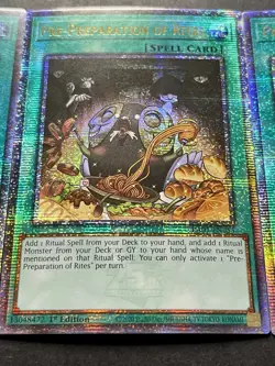 3x Pre-Preparation Of Rites | RA01-EN055 | Quarter Century Secret Rare | YuGiOh! - Image 4