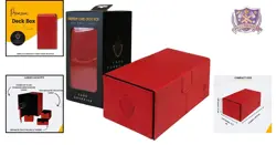 Double Deck Card Box Red for 200+ Cards TCG Magic Yugioh Sports Storage - Image 2