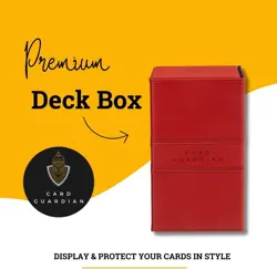 Double Deck Card Box Red for 200+ Cards TCG Magic Yugioh Sports Storage - Image 5