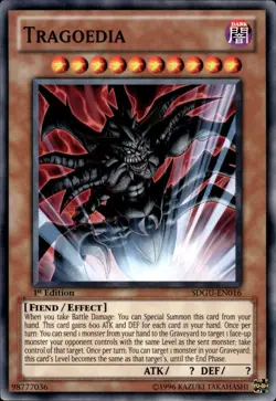 Tragoedia - 1st Edition SDGU-EN016 - LP - YuGiOh - Image 1