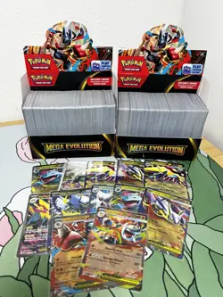 Pokemon Mega Evolution Lot / Bulk (2 Boxes, 10 Ex Cards, And 2 Full Arts - Image 1