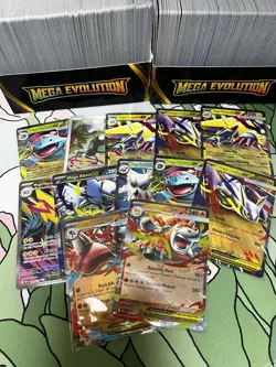 Pokemon Mega Evolution Lot / Bulk (2 Boxes, 10 Ex Cards, And 2 Full Arts - Image 2