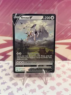 Arceus v SWSH204 Black Star Promo Alternate Art Card - Image 1