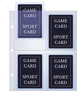 TopLoader Binder Trading Card Binder with Sleeves Card Album Zipper Binder Black - Image 4