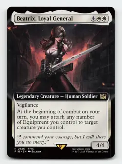 Beatrix, Loyal General (Extended Art) FINAL FANTASY Magic The Gathering Card - Image 1