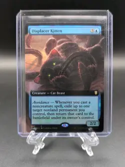 MTG Battle for Baldur's Gate Displacer Kitten Extended Art Foil NM Never Played - Image 1