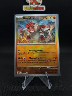 Pokemon Groudon TCG Master Ball Pattern Holo Card 049/131 Prismatic Evolutions - Image 1