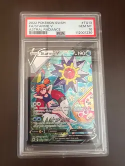 Pokemon Starmie V Astral Radiance Trainer Gallery Full Art #TG13 PSA 10 Gem Mint - Image 1