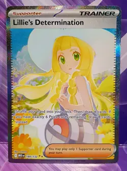 Pokemon TCG Lillie’s Determination Mega Evolution 184/132 SAR . Fresh Pull !! - Image 1